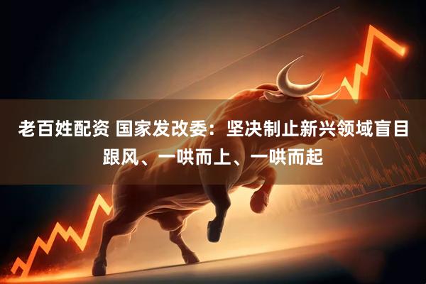 老百姓配资 国家发改委：坚决制止新兴领域盲目跟风、一哄而上、一哄而起